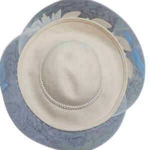 Deborah White Wool Hat Vintage